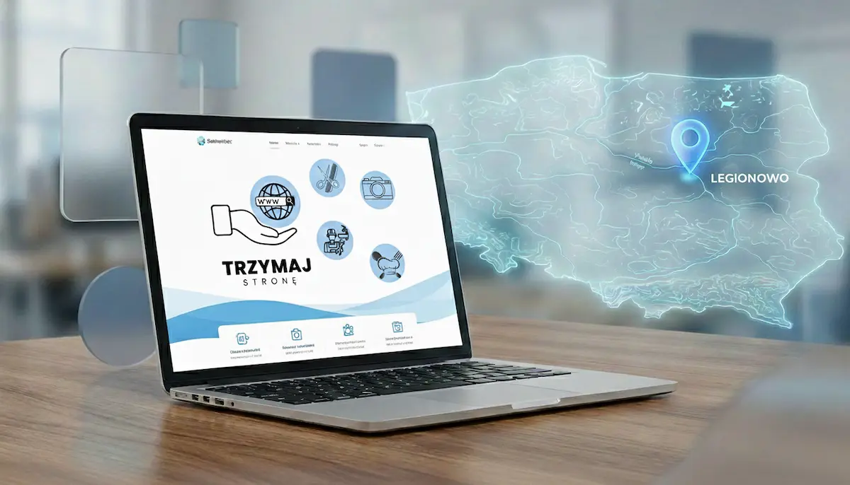 Praca nad stroną internetową dla firmy działającej w Legionowie